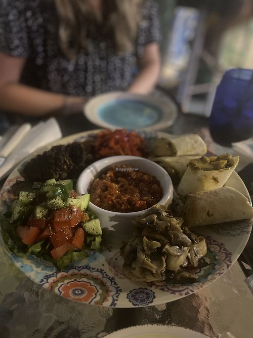 Vegan friendly platter at Mad Irie in Crete