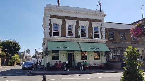 Outside at The Imperial Arms in South West London