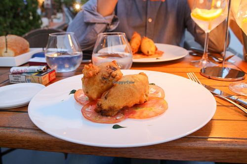 fried zucchini flowers at Da Gabrisa in Positano