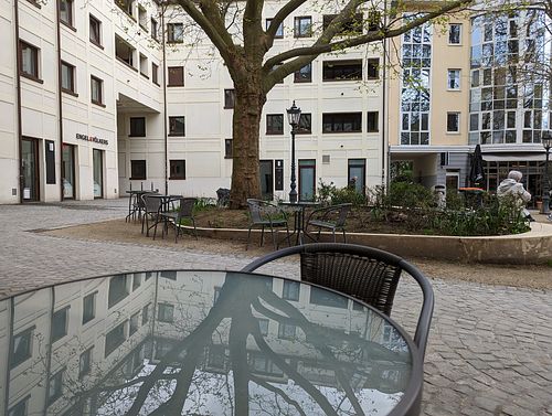 Blick vom Platz at Die Gute Stube in Mainz