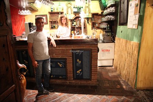 Bar area at Meson Mudejar in Archez
