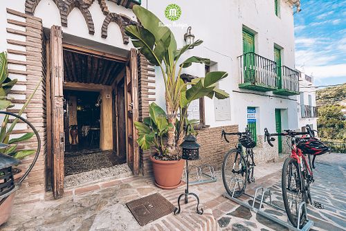 Entrance at Meson Mudejar in Archez