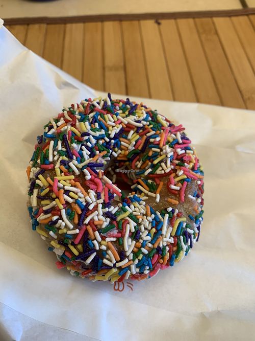   at 49th Parallel Coffee Roasters & Lucky's Doughnuts in Vancouver