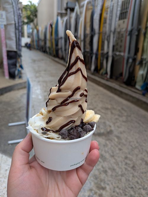 Chocolate sundae at Banan - Waikiki in Honolulu