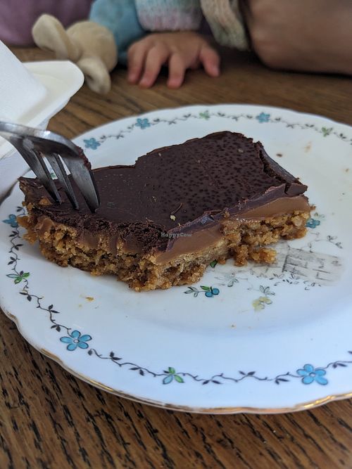 Zillionaire slice at Harbour House Cafe in Kingsbridge