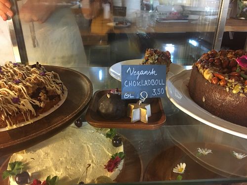 Vegan chocolate ball.  at Cafe Tsarevna in Aland