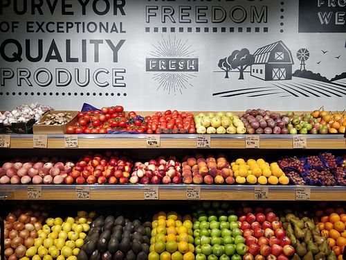 Healthy fruits at Little Farms - Guoco Tower in Central Singapore