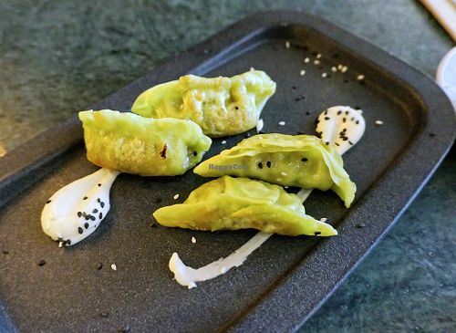 Vegetable gyozas at The Green Affair - Saldanha in Lisbon