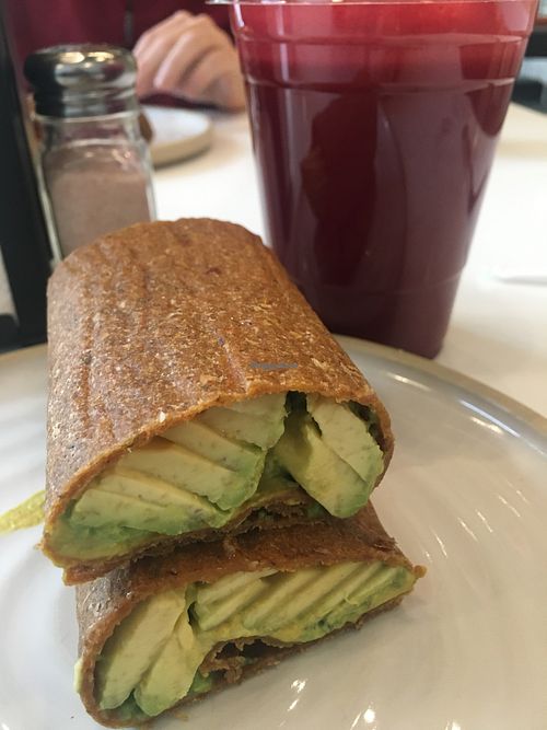Avocado “toast" at Rawk Star Cafe in St Petersburg