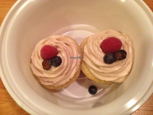 Vanilla cupcakes!!! Omg the icing on their cupcakes is so tasty! I crave it sometimes. :) at Padmanadi in Edmonton