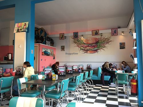 Inside at Gracy's Diner in Rotterdam