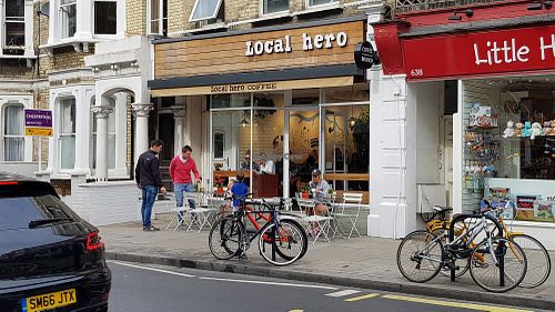 Outside at Local Hero in South West London