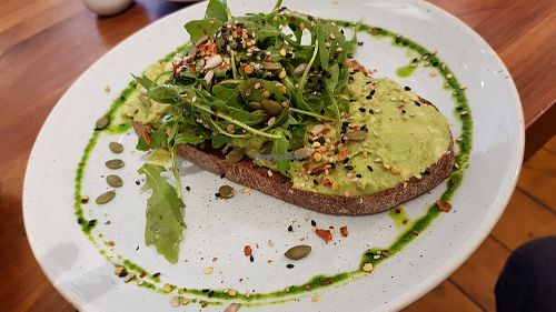 Avocado on sourdough at Local Hero in South West London