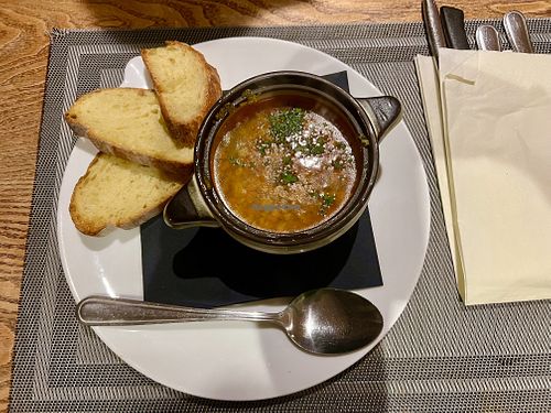 Minestrone  #Veganuary at Da Vinci Italian Restaurant in Aberdeen