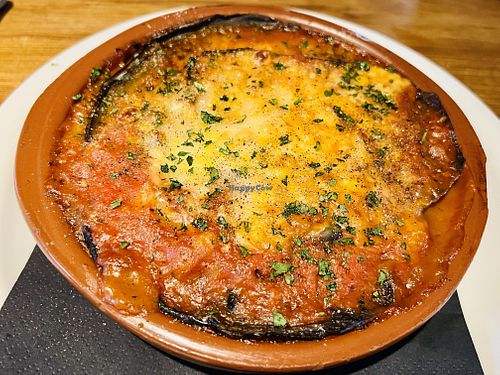 Baked aubergine   at Da Vinci Italian Restaurant in Aberdeen