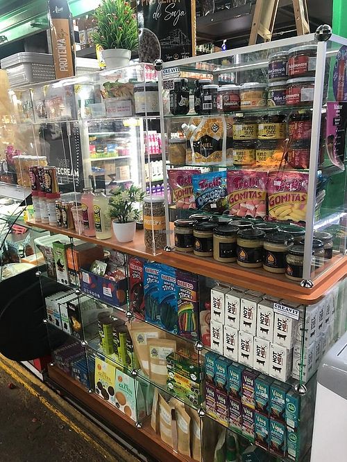 long life goodies at La Casa del Vegan - La Vega Central in Santiago