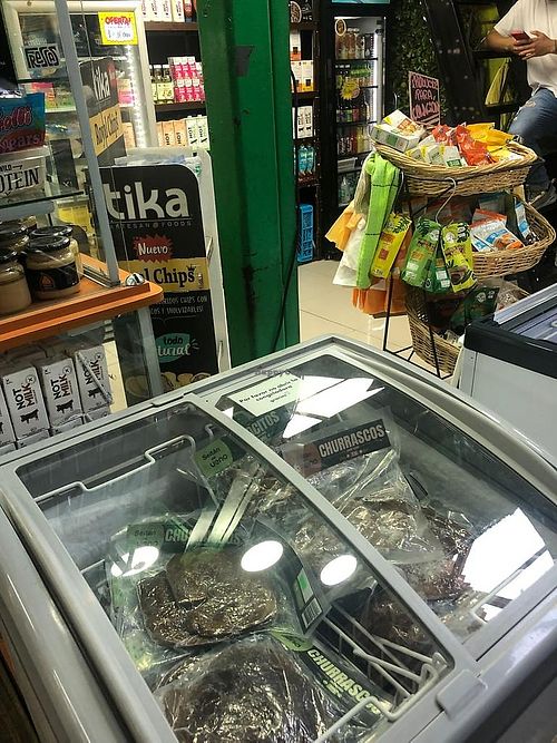 frozen goodies at La Casa del Vegan - La Vega Central in Santiago