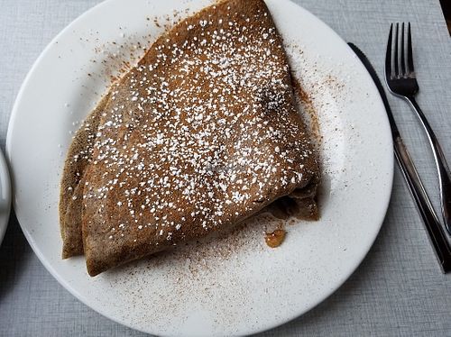 Vegan crepes with apples at The Peekskill Coffee House in Peekskill
