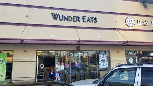 Outside at Wunder Eats in Beverly Hills