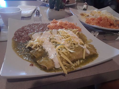 Green Enchiladas at El Cactus in Henderson