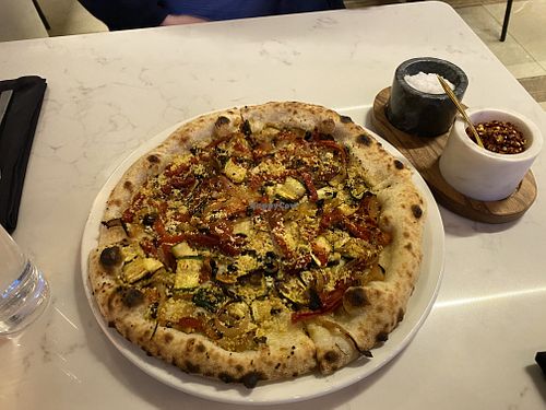 Mediterranean Pizza  at Kanu Cafe - Doppio Zero Pizza in Edmonton