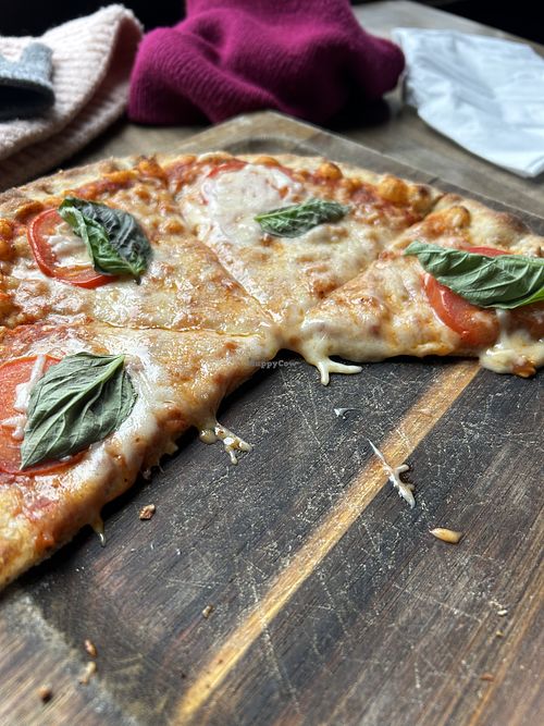 Pizza margarita with Daya cheese !   at YellowBelly Brewery in St Johns