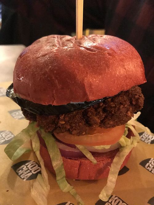 Falafel burger at Koocha Mezze Bar in Bristol