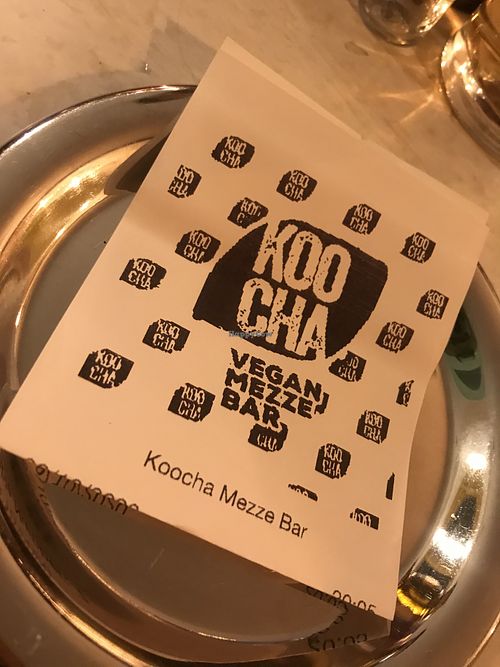 Bill at Koocha Mezze Bar in Bristol