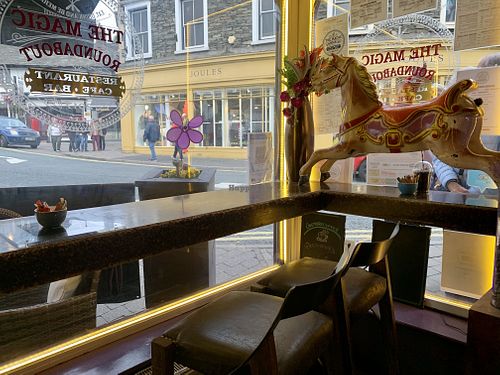Seating area next to the window  at The Magic Roundabout in Bowness-on-windermere