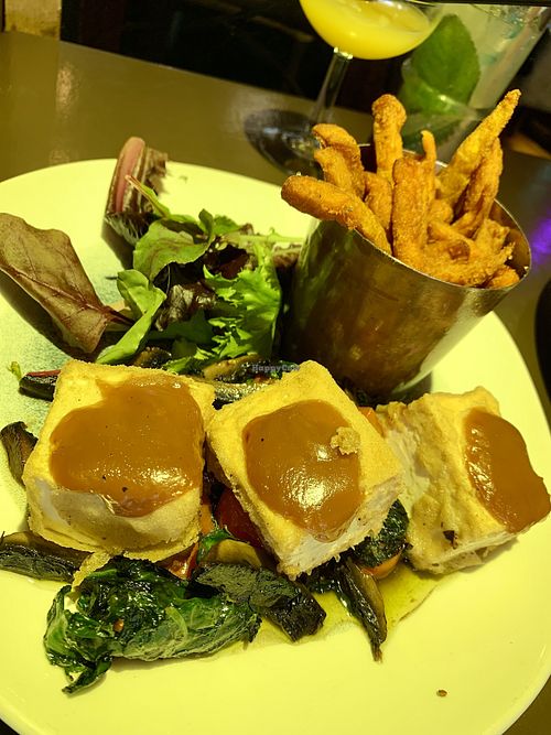 Smoked tofu at The Magic Roundabout in Bowness-on-windermere