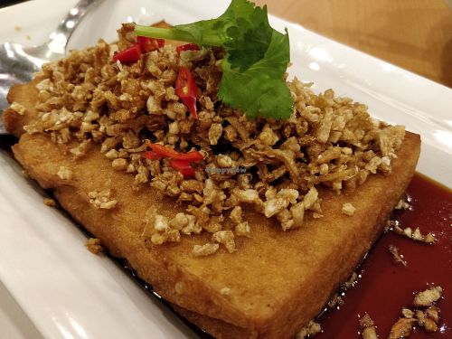 homemade Beancurd with "chai por" at Green Signature - White Sands Mall in East Singapore