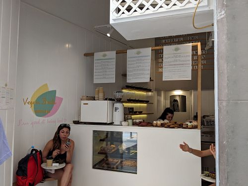 The whole thing.  That's it, two tiny tables and a counter at Vegan Bowls in Barcelona