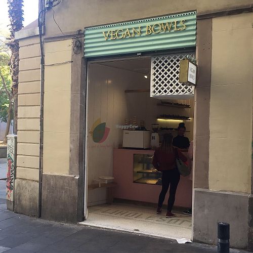 Cute little place at Vegan Bowls in Barcelona