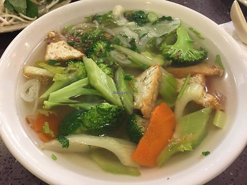 Veggie Pho at Pho Spot in North Vancouver