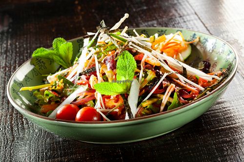 Bibim-Guksu, Korean Spicy Purple Sweet Potato Noodles Salad at Boa-Bao in Porto