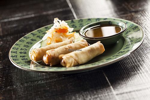 Vegetarian Spring Rolls at Boa-Bao in Porto