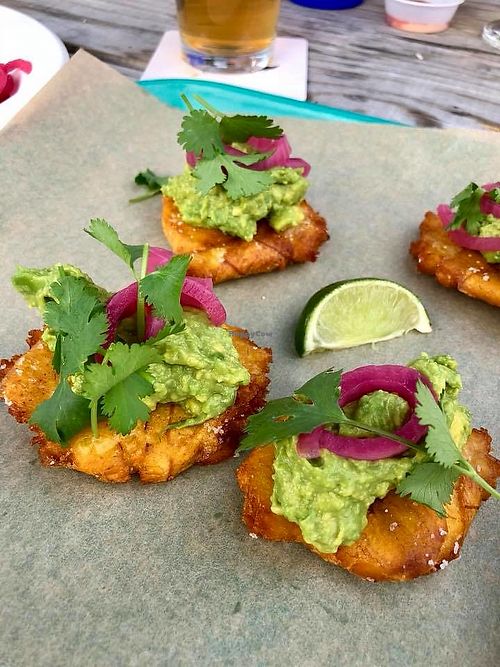 Tostones con Aguacate at Alpha Brewing Company in St Louis