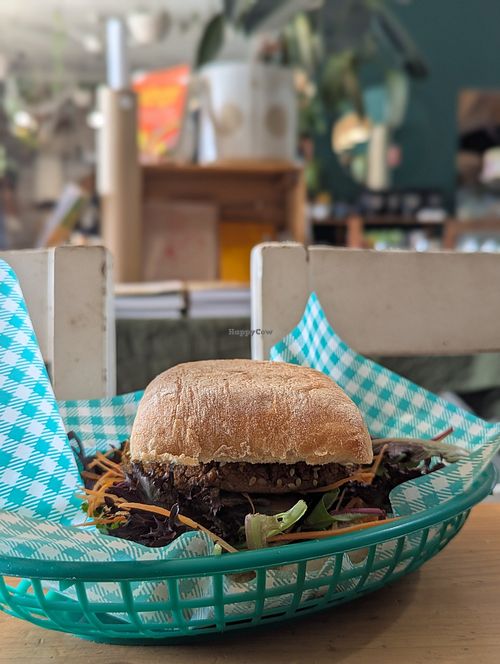 Tofu burger at Sonny Cafe in Inverleigh