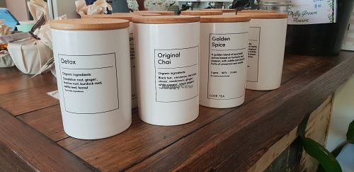 Various teas at Sonny Cafe in Inverleigh