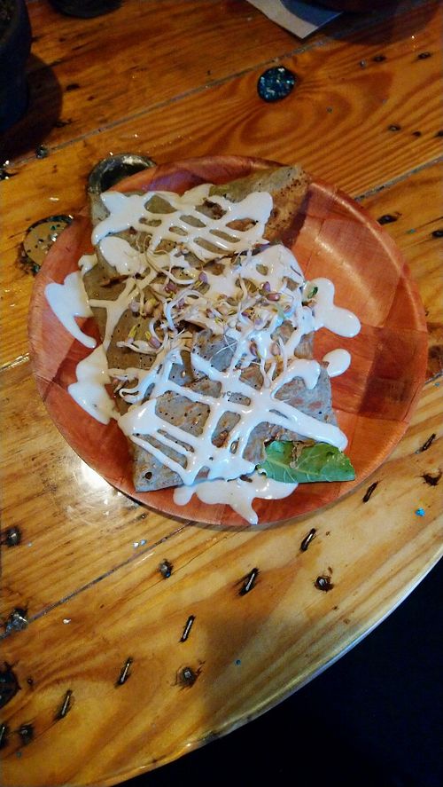 Vegan breakfast crepe at Garden Song in Roanoke
