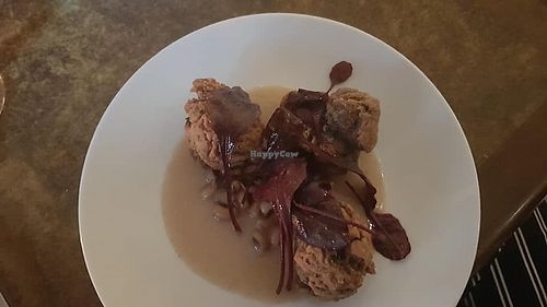 red bean acras with cowpea sauce at Table Metis in Paris