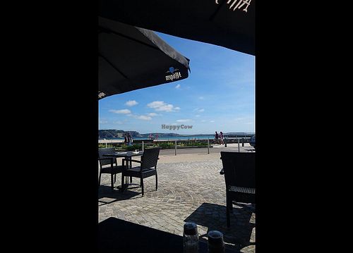 the vue inside the restaurant at Les Flots in Crozon