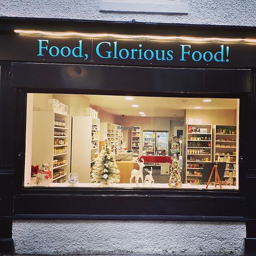 Lovely window display! at Food, Glorious Food in Carlisle