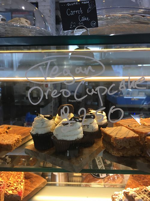 Vegan Oreo cupcake  at Cadwaladers in Cardiff