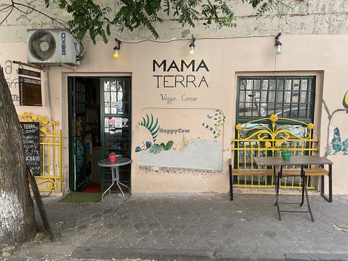 Entrance at Mama Terra Veggie Corner in Tbilisi