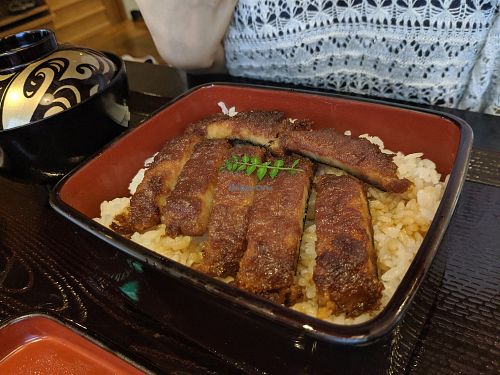 A nice grainy seitan texture. Caramelised seaweed underside. 1500 ish at Kawagoe Kou Sushi in Kawagoe