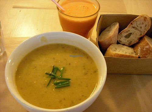Juice and soup at Bob's Juice Bar in Paris