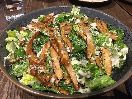 Seize Her (Caesar) salad with vegan chicken at Gorilla Kitchen in Auckland