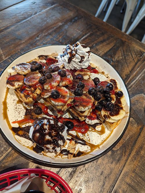 Waffles at Gorilla Kitchen in Auckland