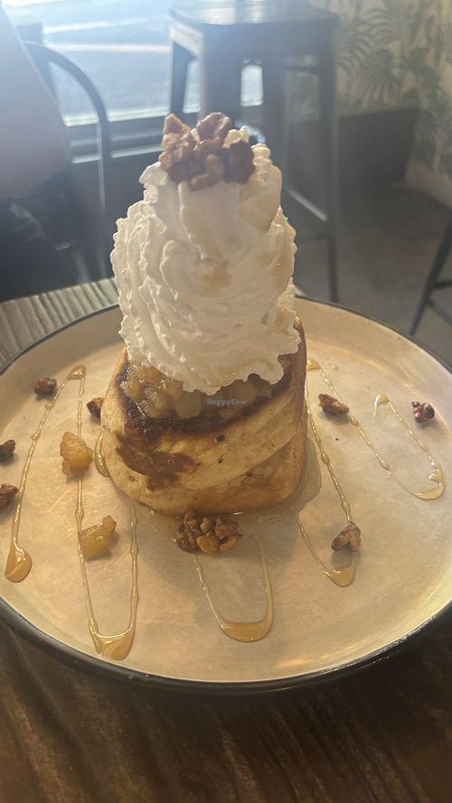 Apple pancakes  at Gorilla Kitchen in Auckland